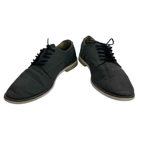 Calvin Klein Aggussie Oxford Flat Shoes Men’s 9.5 Dark Grey Nylon Lace-Up - Picture 8 of 10